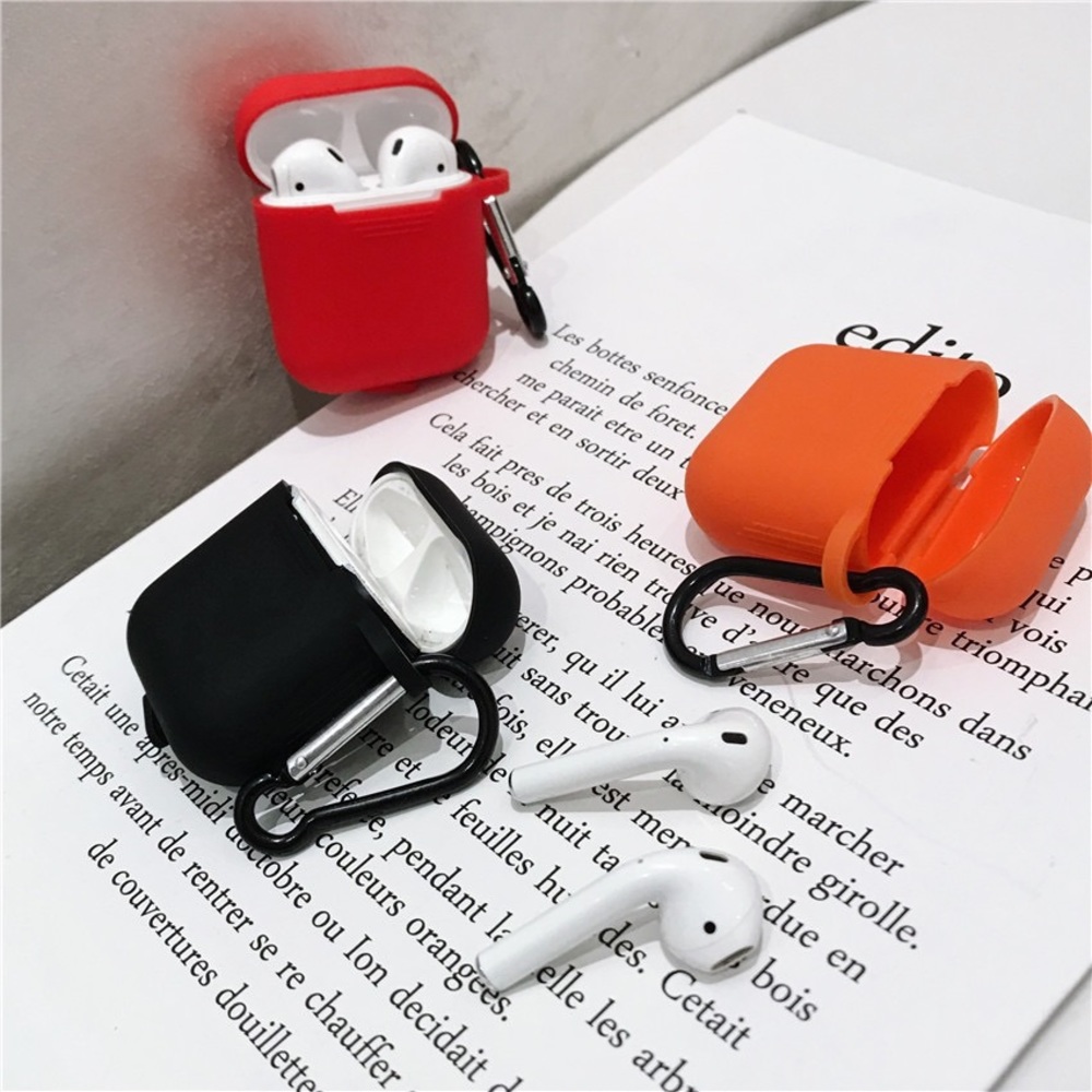 Protective Silicone Case For Apple Airpods --black